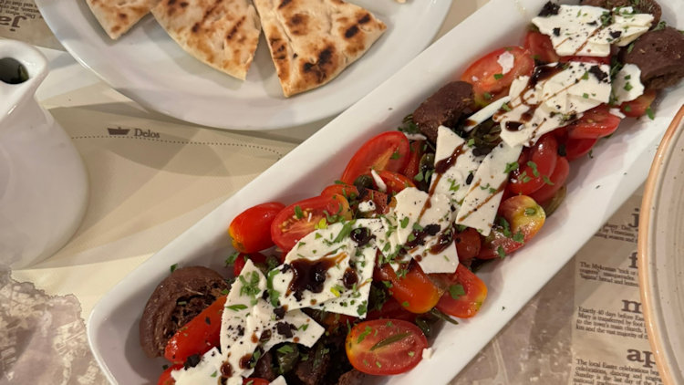 Petasos Beach Resort and Spa in Mykonos food